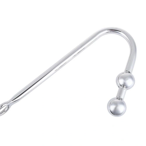 4417 Pleasurable Anal Steel Two Balls Hook Stainless 0128